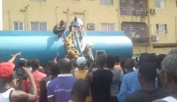 Petrol thief dies inside tanker in Lagos
